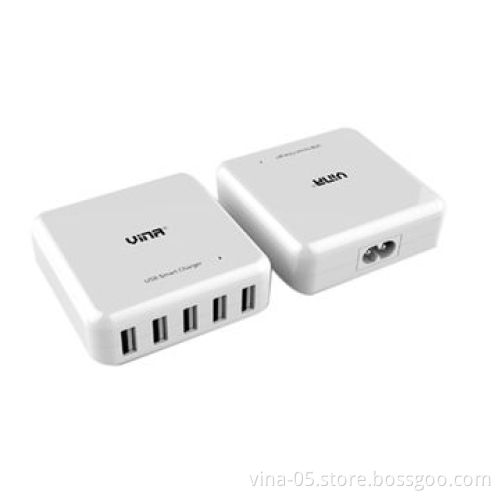5-port desktop charging station